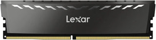 Barrette mémoire RAM Lexar DDR4 8 Go 3200 MHz noire mate avec découpes géométriques argentées