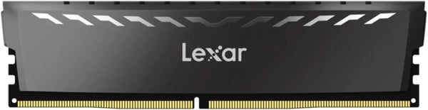 Barrette mémoire RAM Lexar DDR4 8 Go 3200 MHz noire mate avec découpes géométriques argentées