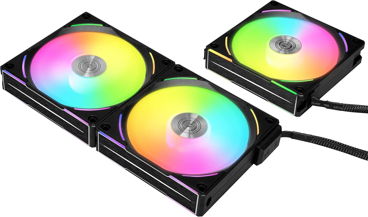 Lot de 3x Lian Li Uni Fan AL120 V2 RGB 12cm - NOIR image 6