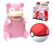 Figurine Pokémon Ramoloss Slowpoke rose plastique avec Poké Ball
