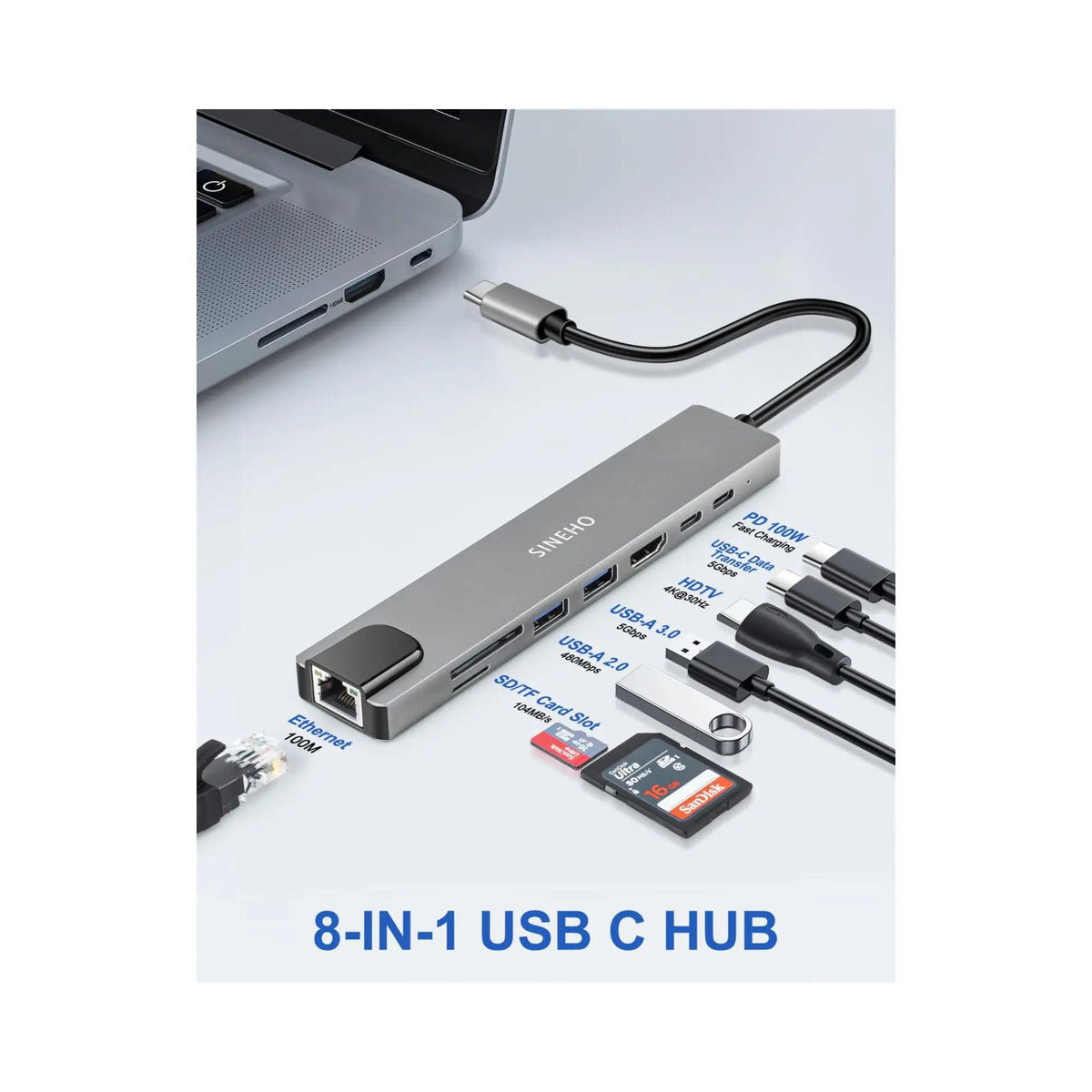 Hub USB C 4k Pixel 404