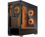 Fractal Design Pop Air RGB Orange Core TG Clear Tint, boîtier PC noir et orange avec panneau transparent