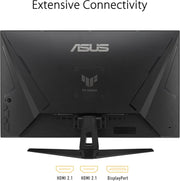 Moniteur gaming ASUS TUF 32 pouces 4K HDR 160 Hz 1 ms IPS noir angulaire ports multiples
