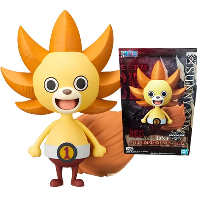 Figurine One Piece Sunny-Kun jaune orangé soleil à rayons piquants avec ceinture blanche n°1