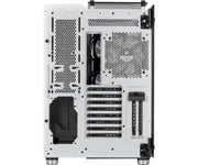 Arrière du Corsair Crystal 680X RGB Blanc : mesh, câbles et ventilateurs