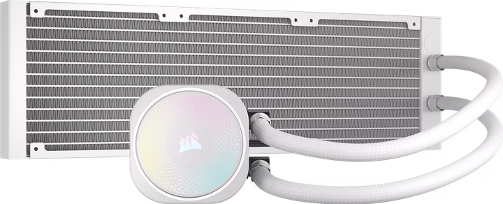 CORSAIR iCUE Link H150i RGB Liquid CPU Cooler - 360mm AIO - Blanc image 3