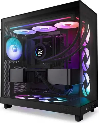 NZXT F360 RGB Core Noir boîtier PC noir refroidi par eau avec RGB et ventilateurs