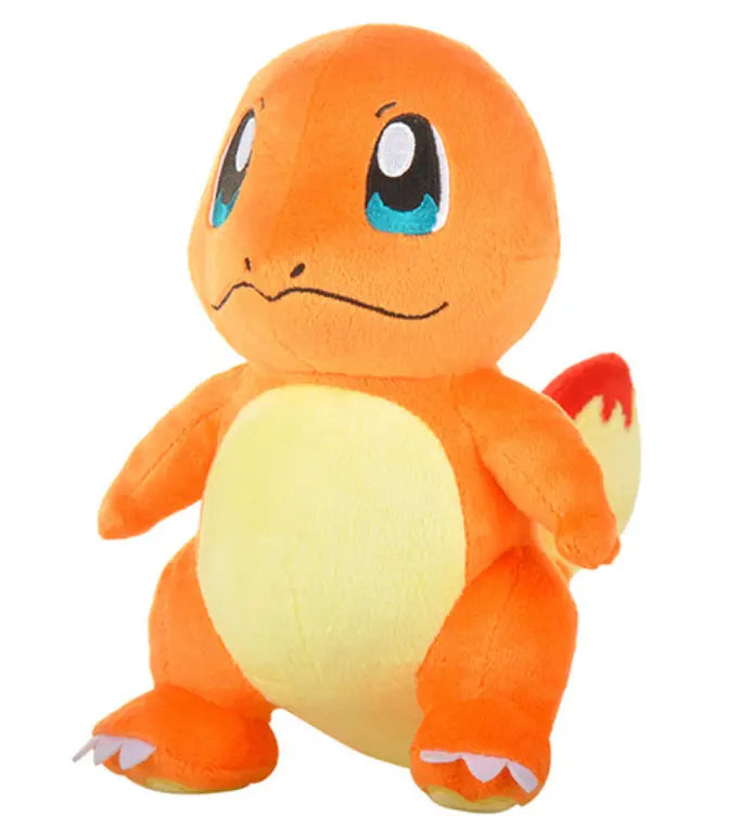 Peluche Pokémon Salamèche orange et jaune 25 cm coton doux