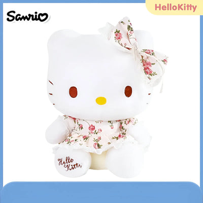 Peluche Hello Kitty Robe à Fleurs - Collection Printemps Robe à Fleurs 30 cm