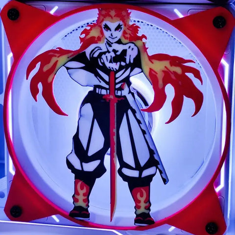 Grille Ventilateur Kyojuro Rengoku — dans le même univers que Figurine Tanjiro Kamado - Demon Slayer