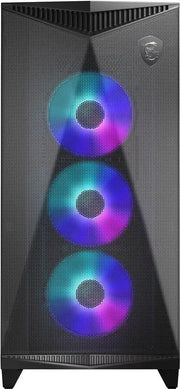 Tour MSI MPG GUNGNIR 300R AIRFLOW NOIR noire avec 3 ventilateurs RGB bleus-violet