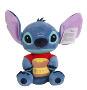 Peluche Stitch Lilo et Stitch cosplay Winnie lOurson avec pot de hunny