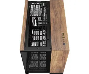 Corsair 2500X NOIR/BOIS boîtier PC noir et bois à panneaux mesh