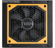 Alimentation NOX URANO VX 650W noire et jaune avec grille hexagonale