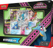 Coffret Pokémon JCC Hyporoi-ex Fable Nébuleuse EV6, design rose et vert néon
