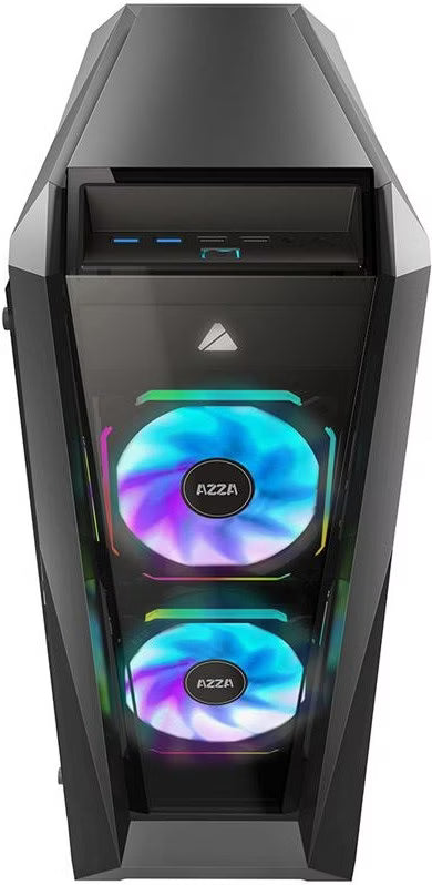 Azza Chroma B RGB Noir vue de trois quarts
