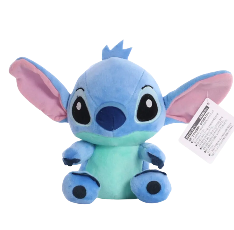 Peluche Stitch Lilo & Stitch modèle 02 bleu doux aux oreilles roses