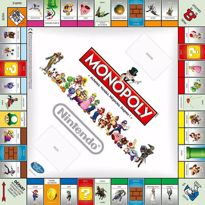 Plateau Monopoly Nintendo Collector édition française avec personnages colorés