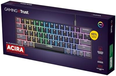Trust Gaming GXT 867 Acira - Clavier Mécanique 60% image 1