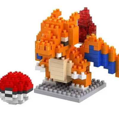 Jeu de Construction Dracaufeu Micro Brick Pokémon — dans le même univers que Pokéball Dracaufeu