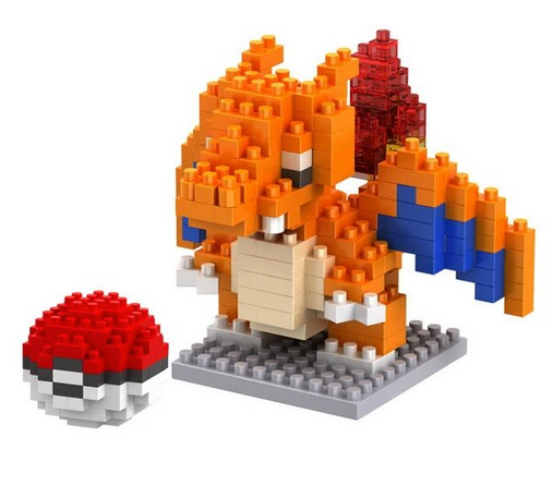 BRICKS Pokemon Dracaufeu - MICRO BRICK - Jeu de Construction image 0