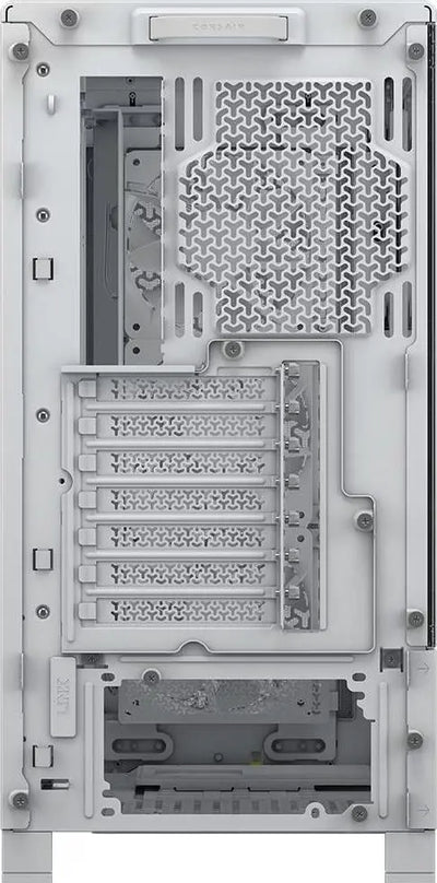 Corsair Frame 4000D RS Blanc : boîtier PC blanc avec panneau mesh nid d’abeille