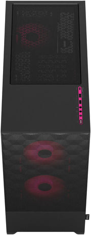 Fractal Design Pop Air RGB Magenta Core TG Clear Tint noir avec LED rose et panneau mesh