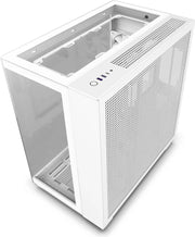 Panneau latéral en verre trempé blanc NZXT H9 Elite Blanc, mesh perforé avant et haut minimaliste