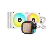 Refroidisseur CPU liquide CORSAIR iCUE Link H100i 240 RGB Blanc avec boucle watercooling, pompe compacte et ventilateurs 120 mm