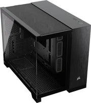 Boîtier PC Corsair 2500X NOIR/OBSIDIAN ALUMINIUM noir avec panneau latéral transparent et grille frontale texturée
