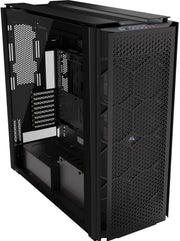 Boîtier PC Corsair 9000D RGB Airflow NOIR noir avec panneau latéral transparent et grille avant perforée
