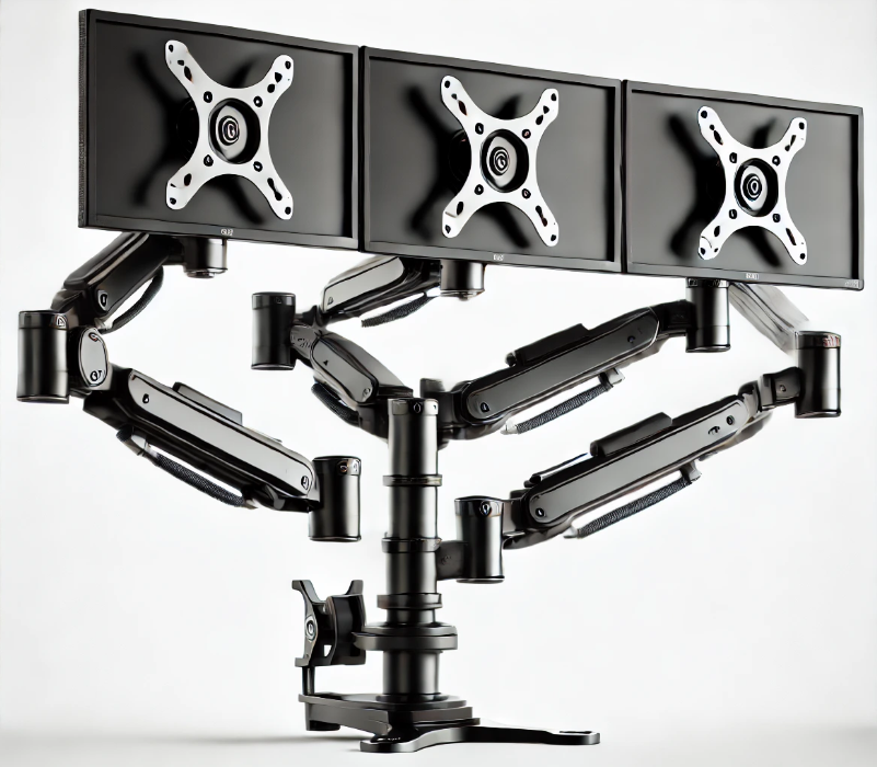Support Bras Mécanique - Noir - 3 moniteurs - 17" - 32" image 1