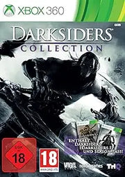 Coffret Darksiders Xbox 360 avec figurine blindée à cheval noir et gris
