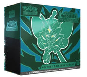 Coffret Dresseur d’Élite Mascarade Crépusculaire Pokémon TCG vert et turquoise