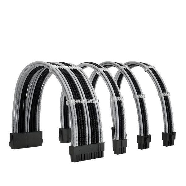 Cables PSU Kit de Rallonges cables alimentation gris noir PSU - ATX / EPS / PCI-E