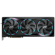 Carte graphique Gigabyte GeForce RTX 5070 Ti AORUS MASTER noire Akihabara triple ventilateur RGB cyan-violet