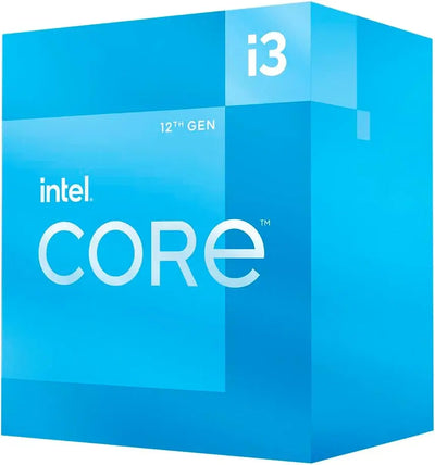 Processeur Intel Core i3-12100 12e génération en boîte bleue vibrante