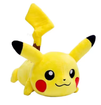 Peluche Pokemon Pikachu Allongée – Coton Doux – 20 cm image 0