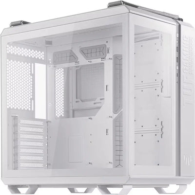 ASUS TUF Gaming GT502 Blanc : boîtier blanc mat à panneau latéral transparent