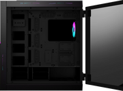 Boîtier PC MSI MPG SEKIRA 500X BLACK avec ventilateur rose et bleu luminescent
