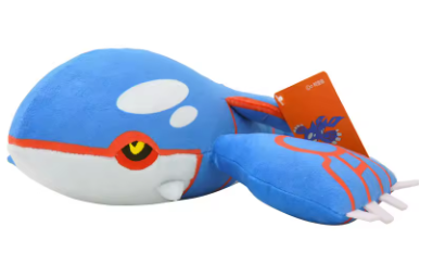 Peluche Pokémon Kyogre bleu et blanc coton doux 20 cm