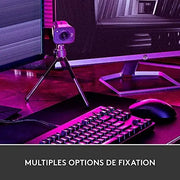 Webcam StreamCam Logitech pour Créateurs violette sur trépied, 1080p 60 FPS USB-C