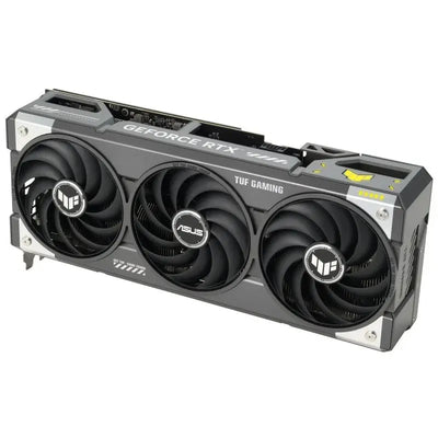 Carte graphique ASUS TUF Gaming GeForce RTX 5070 OC avec trois ventilateurs noirs