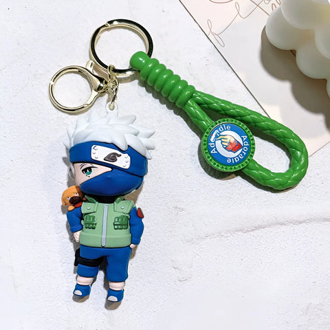 Porte clés Naruto - Kakashi Hatake & Pakkun — dans le même univers que Figurine Naruto en tenue Ninja - Taille S