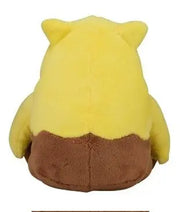 Peluche Pokémon Soporifik hibou jaune marron 15 cm coton doux