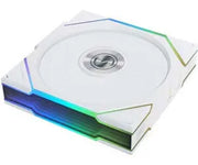 Lot de 3 Lian Li Uni Fan TL REVERSE blanc 12cm avec LED arc-en-ciel