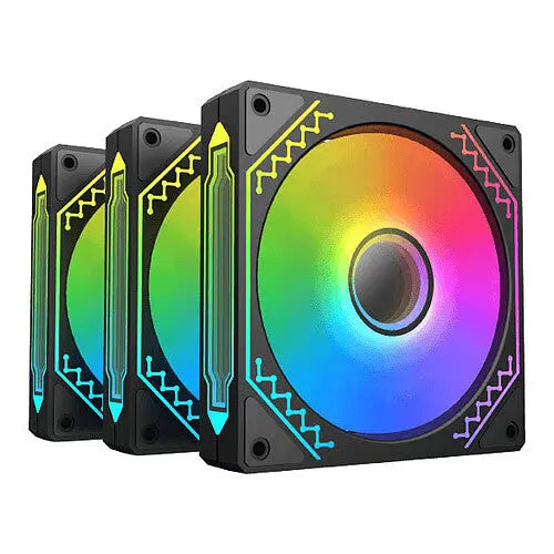 Xigmatek Lot de 3x Xigmatek Starz Pro RGB - NOIR