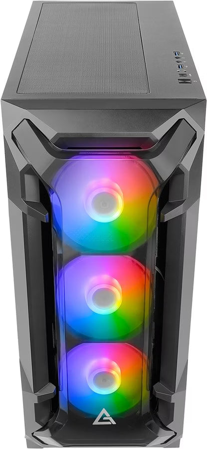 Antec Dark Fleet DF600 Flux RGB Noir vue de trois quarts