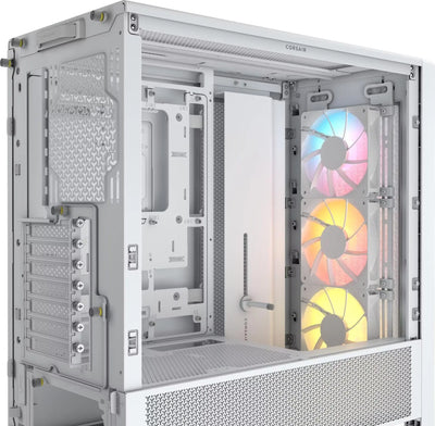 Corsair Frame 4000D RS ARGB Blanc avec 3 ventilateurs RGB verticaux