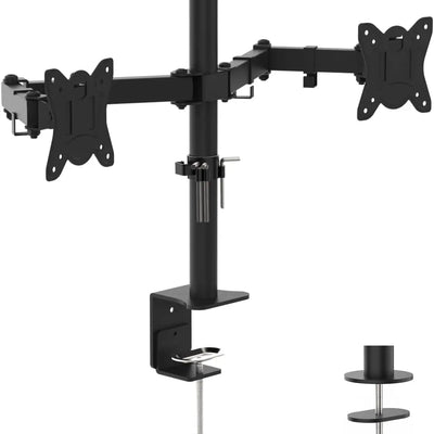 Support Bras Mécanique - Noir - 2 Moniteurs - 17" - 32"
